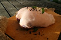 Gänsebrust auf Knochen TK schockgefrostet